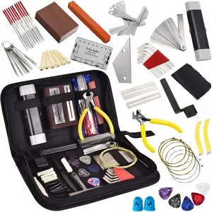 77 count Guitar Maintenance Kit Repair Tool Setup with Carry Bag Large For Acoustic Guitar Electric guitar Ukulele Bass Banjo, String Instrument