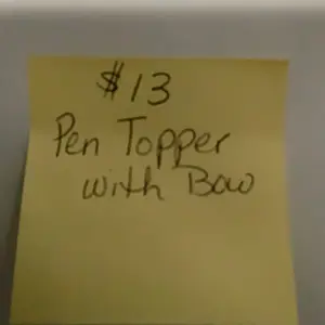 $13 Pen with Bow and Topper