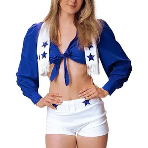 five-pointed star cheerleading costume cheerleading uniform football football baby performance clothing