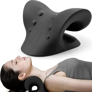 Comfortable Neck Massage Pillow, Neck Stretcher Shoulder Relaxer, Cervical Alignment Traction Device, Relieves Muscle Pain Relief