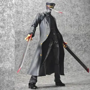 26CM Anime Samurai Sword Figure Chainsaw Man Standing Posture Animation Model Toys Gifts Collection Decoration Ornaments PVC
