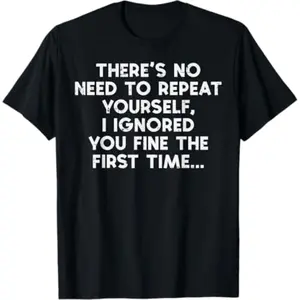 Humorous TShirt Message Highlighting Communication Challenges Between Women and Men