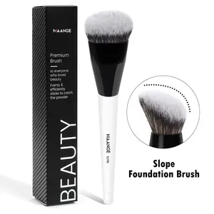 Professional Foundation Brush, Contoured Foundation Brush, Flawless Application Makeup Brush, Easy To Use Makeup Tool for Smooth Finish, Ideal for Liquid and Cream Foundations