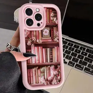 Book Design Phone Case, Anti-drop Cellphone Protective Case, Total Protective Shockproof Mobile Phone Cover for iPhone 17 Promax 16 Plus 15 14 13 12 11.QXB780
