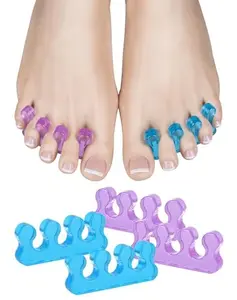 SUNFATT Toe Separators for Pedicure,Toe Separators for Women,Pedicure Toe Spacers for Separating Toenails or Nails,Easy Finger and Toenail Grooming,Soft Gel Toe Spacers Pedicure Kit.