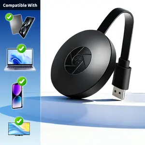 Wireless HDMI Transmitter, 1080P Full HD Screen Mirroring, Plug & Play, Dual Mode, 2.4G WiFi, Compatible with Phone, Laptop, Tablet to TV/Projector for Home, Office & Gaming