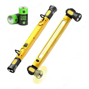 Under Hood Work Light Bar, 3000LM LED Magnetic Light Bar with Hooks, 5200mAh Cordless Rechargeable Hood Light for Mechanic/Car Repairing/Garage