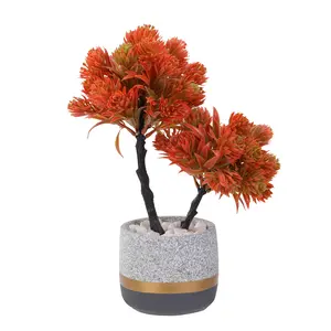 Artificial Bonsai Tree in Decorative Pot – Faux Potted Plant for Home & Office Decor