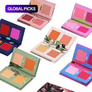 Made By Mitchell Mini Blush Book – 4-Shades Pressed Compact Blush Palette: Long-Lasting, Buildable & Blendable, Versatile Everyday Cosmetics Makeup #GLOBAL PICKS