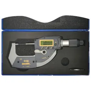 iGaging IP65 Digital Micrometer with Absolute Origin Measurement, Quick Release, Digital Display, 0-1"/0-25mm Inches/MM Range, SPC-USB Port, 3V CR2032 Battery, 0-3" Sets Available