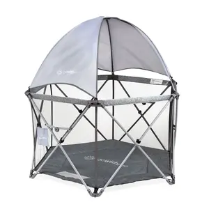 Deluxe Eclipse Portable Playard - Elephant Grey