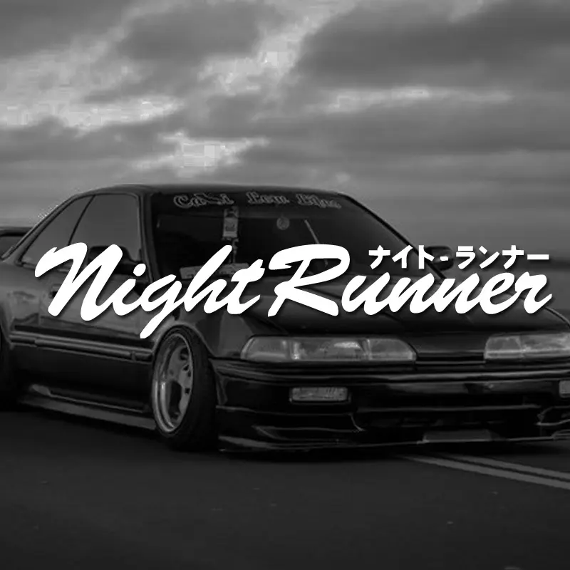 “nightRunner”Stickers,JDM style stickers, Transform Your Car with Stylish Car Accessories,High quality for cars trucks motor!