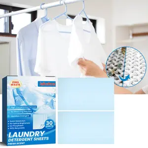 Laundry Sheets Gentle Cleaning of Clothes, Oil Stains, Dirt, Softening, Color Protection, Long-Lasting Fragrance Laundry Sheets