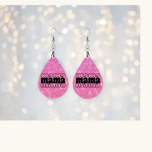 Pink mama earrings