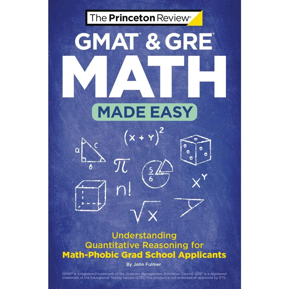 USED Book - GMAT & GRE Math Made Easy: Understanding Quantitative Reasoning for Math-Phobic Grad School Applicants by The Princeton Review (Paperback) - english