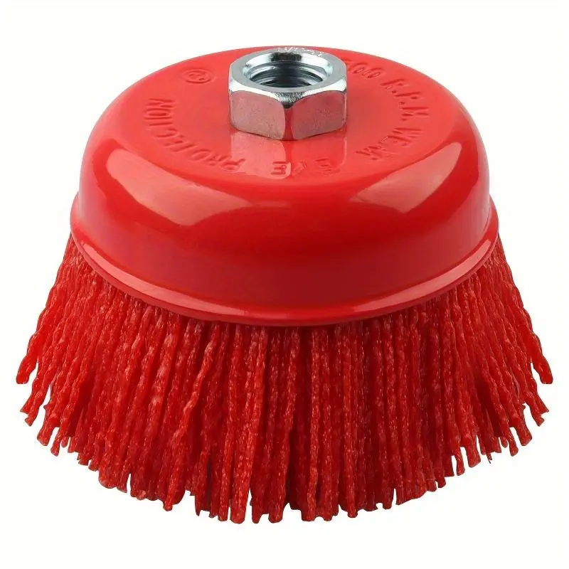 Heavy industrial grinding cup brush, compatible with angle grinders - suitable for rust removal, paint stripping, truck chassis preparation, surface grinding - wet/dry use, spark free design, sanding tool accessories, cup-shaped design
