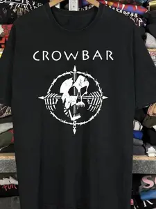 Crowbar Rock Tour concert black T-Shirt US Size: S-6XL, All Colors, Gift for Women Men, Made In USA, 100% cotton, Classic Fit, Unisex T-Shirt