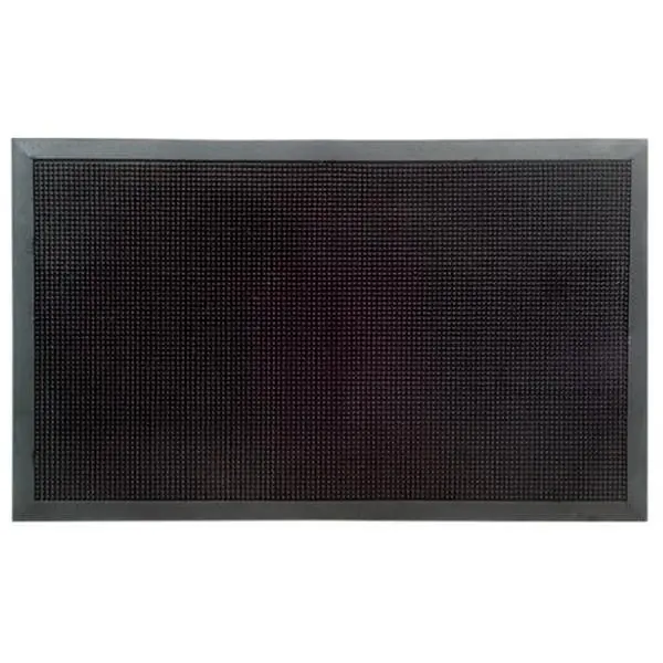 212 MAIN Imports 810RM Weaved Rubber Stud Coir Mat - Casual Rug, Non-Skid Non-Slip Rubber Floor Mats, Durable Outdoor Use, Hand Tufted, Grooved Design, High-Quality Water-Based Colors