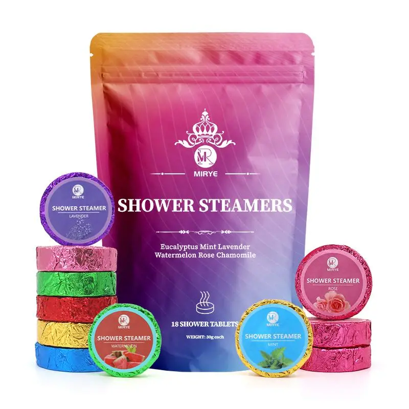 Shower Steamers, 18pcs/pack Various Scents Shower Steamers for Home & Travel, Bath Essentials, Bath & Body Care Product for Women & Men, Shower Products