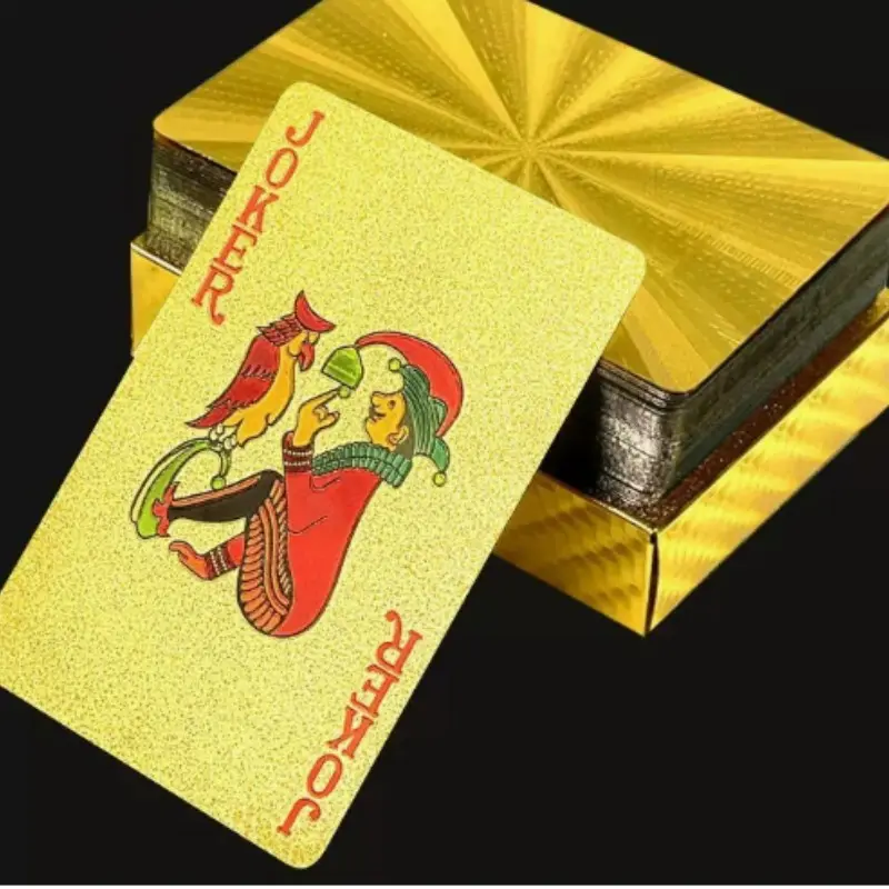 Elegant Gold Dragon PVC Cards Set, Fun Party Cards, Durable Hardened Design, Perfect for Valentine's Day, Thanksgiving, Christmas, Halloween, New Year Celebrations