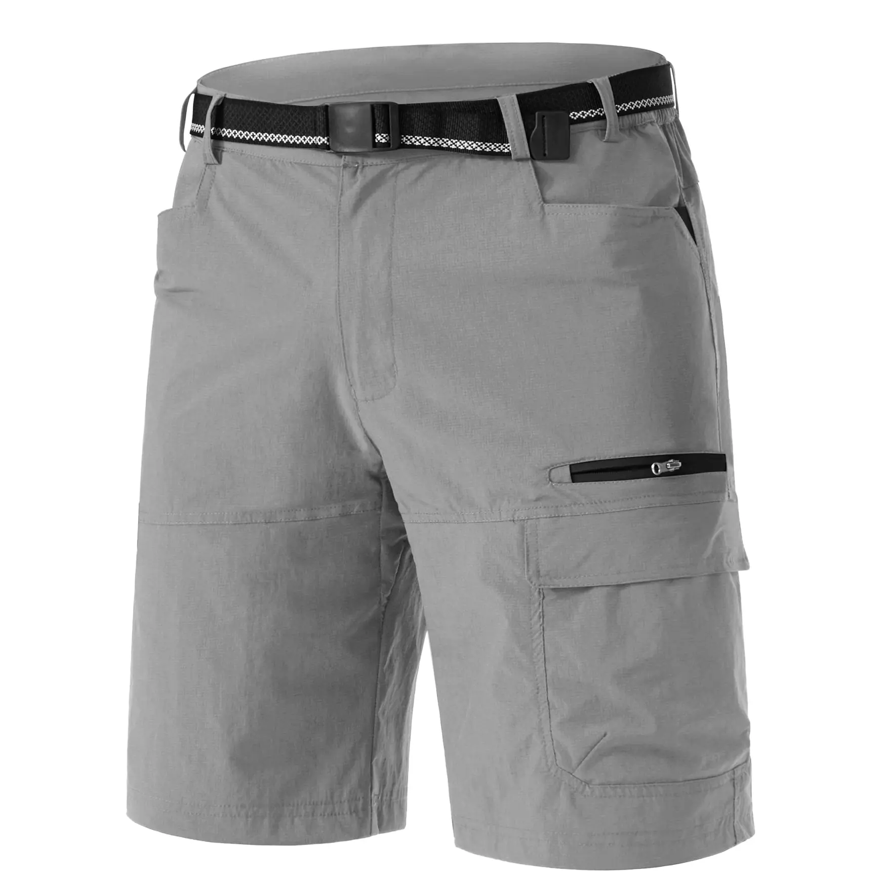 MAGCOMSEN Men's Stretch Ripstop Casual Athletic Cargo Shorts, 9" Lightweight Quick-Dry Waterproof with 5 Pockets for Hiking, Golf, Casual Athletic Shorts
