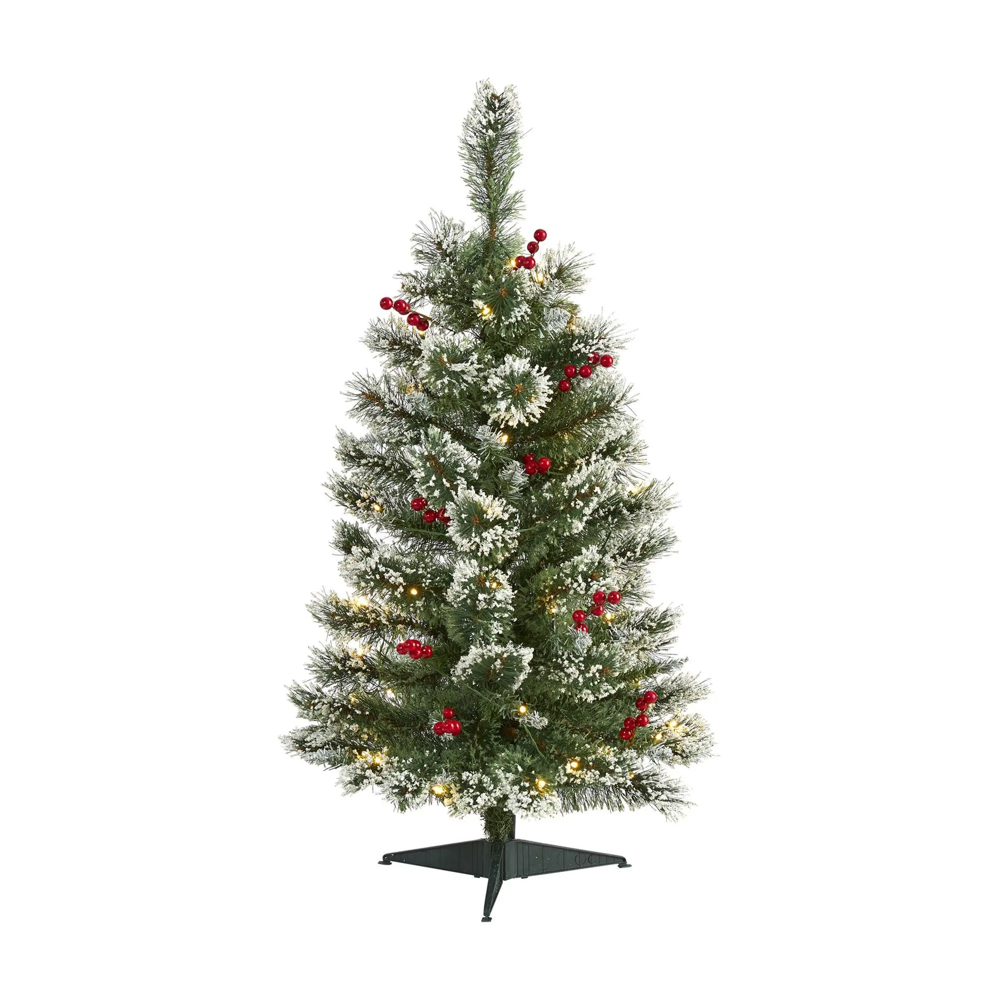 3' Frosted Christmas Tree with 50 LED Lights byNearly Natural