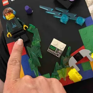 Crocs Kids’ LEGO® Creativity Clogs with Mini Figurine