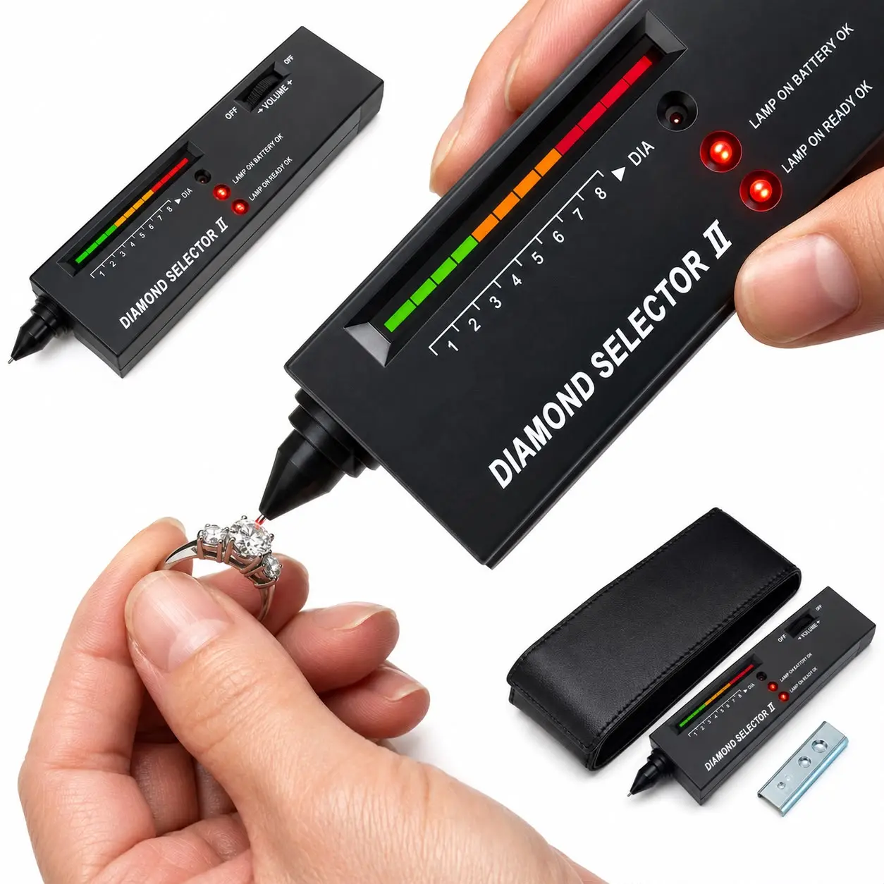 Diamond Tester, High Accuracy Jewelry Diamond Tester Professional Diamond Tester Pen Jeweler Tool