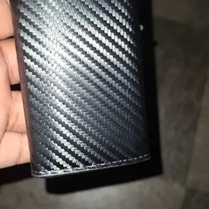 Mens Smart Wallet Card Holder Leather Slim Minimalist 9-14 Card Capacity ID Window Cash Slot RFID Blocking Protection Gift for Husband Valentine's Day