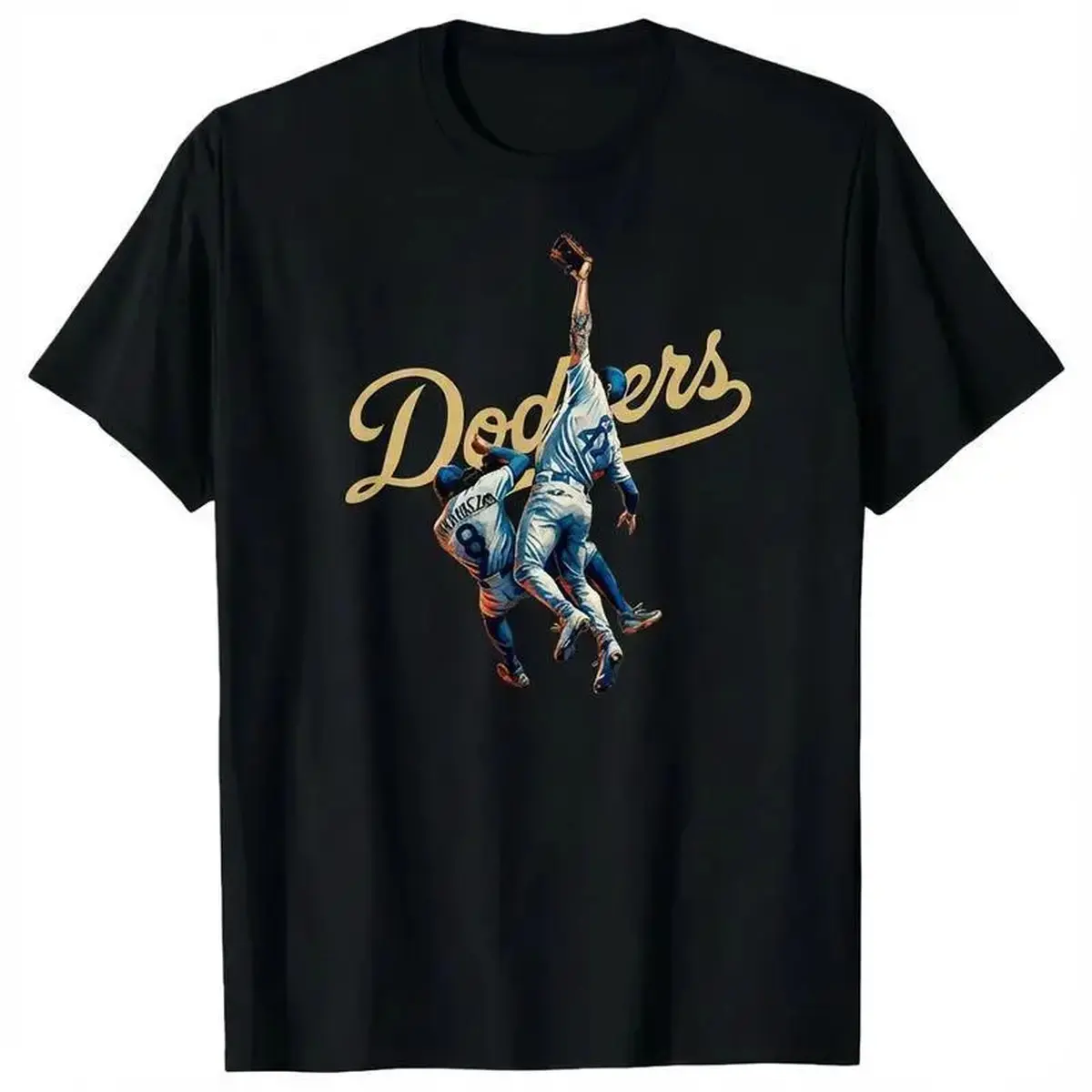 Unisex Boxy Fit Heavyweight Tee The Catch Dodger T-Shirt, Game 7 LA Baseball Moment Short Sleeve Tee, Champions Fan Gear, Vintage Sports Graphic Gift, Unisex Outfit Full Streetwear Aesthetic Unisex T-shirts S-5XL