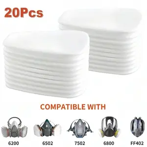 20X Gas Mask 5N11 Cotton Filter Replacement For 6200/6800/7502 Series Respirator