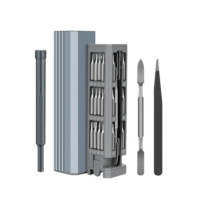 Mini Hand Tool Set 44-In-1 Precision Magnetic Drill Bits Magnetic Screwdriver Tools Detachable Screwdriver Kit Portable Toolbox for Home Appliance Repair