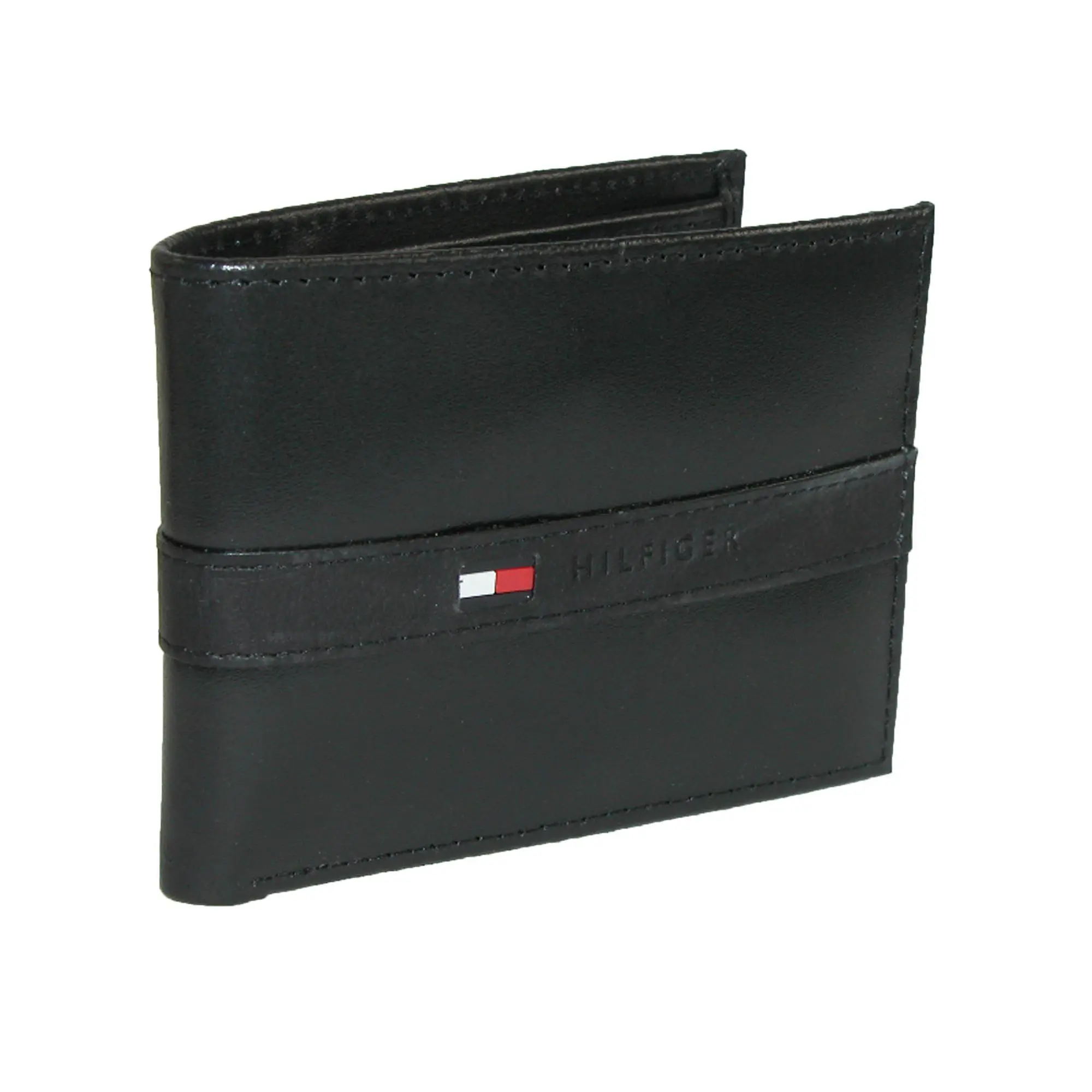 Tommy Hilfiger Men's Leather Ranger Passcase Bifold Wallet, Business Fashion Men's Wallet for Daily Use, Business Fashion Wallet