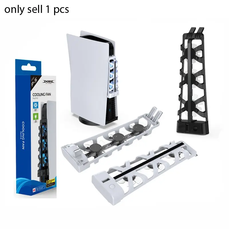 Cooler For Sony Play Station Playstation PS5 PS 5 Digital Disc Console Cooling Fan Turbo Cooling Technology Ventilator USB Table Game Refrigerator Exhaust Ventilation Gaming Accessories Gaming Items Portable Panels Kit