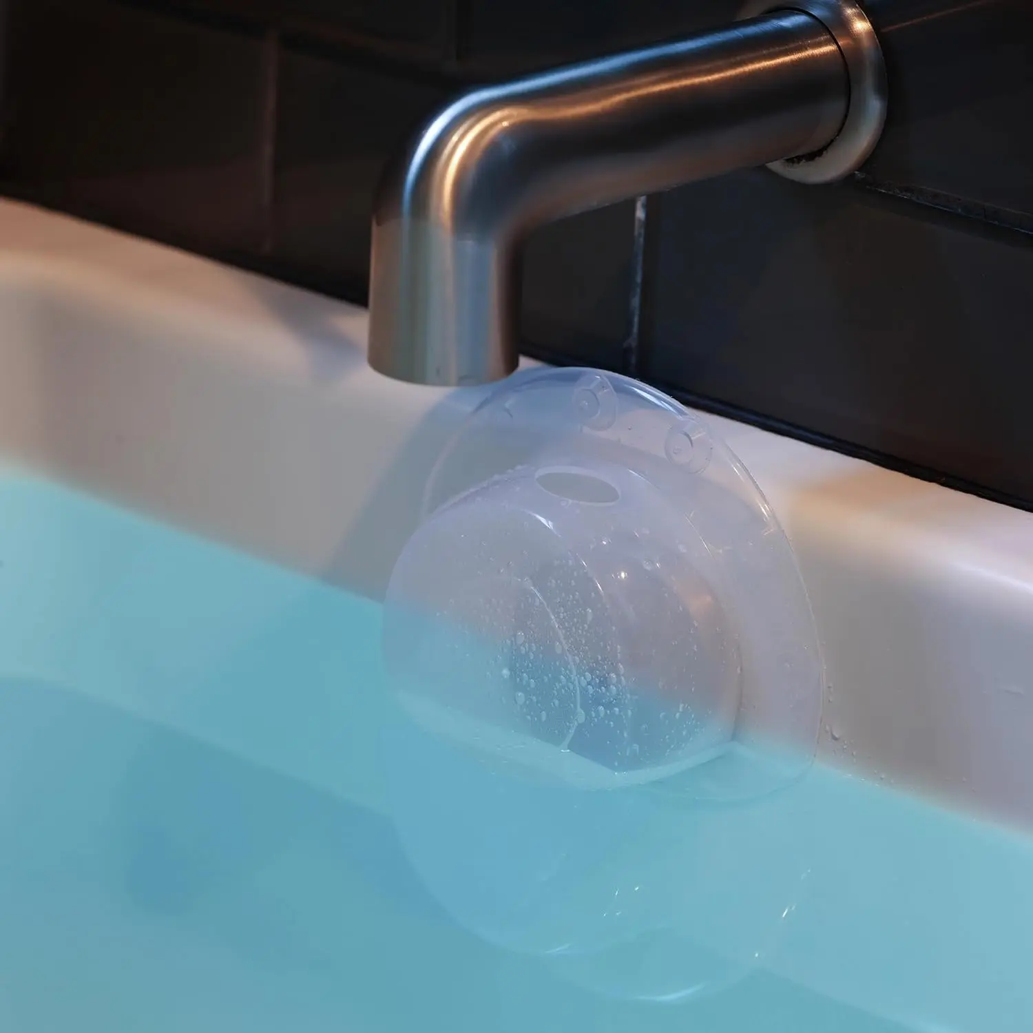 4” Tub Overflow Drain Cover – Water Stopper Plug for Baths, Spa & Bath Accessories, Essential Bath Gift for Women, Clear