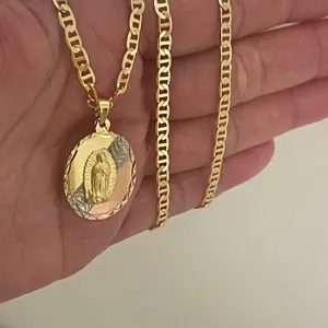 14k Gold Plated Guadalupe Necklace