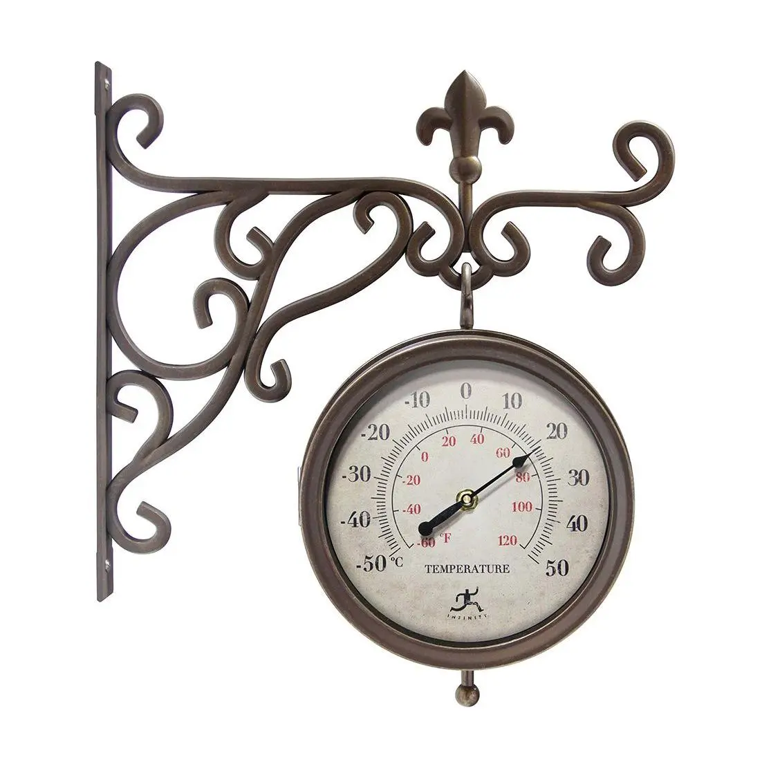 Infinity Instruments Beauregard I/O Wall Clock/ Thermometer