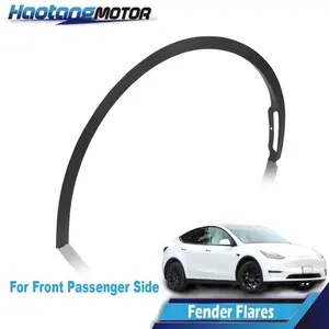 CROSSDESIGN Wheel Fender Flares Molding Fit For 2020-2022 Tesla Model Y Front Passenger Side