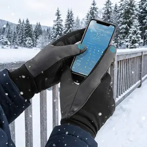 Winter Gloves for Men and Women - Upgraded Touch Screen Cold Weather Warm Gloves Perfect for Running Driving Cycling Hiking Outdoor Activities Windproof Water Resistant Thermal Insulated Comfortable Gifts