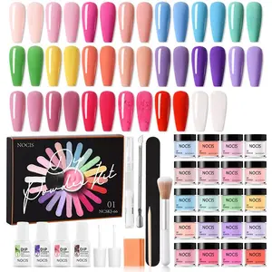 20 Colors Dip Powder Nail Kit, 1 Set Professional Nail Art Kit with Base Top Coat, Activator, Brush Saver, Nail Art & Nail Polish Kit, DIY French Manicure for Women & Girls