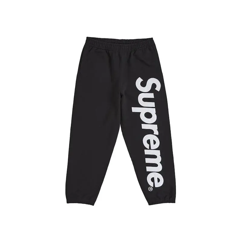 Supreme Men's Satin Appliqué Sweatpant (FW25) Black, from StockX