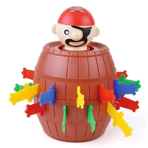 Fun Pirate Barrel Toy Sword Jump Pirate Game Board Children Halloween Toy Parent-child Interactive Toy Boy Christmas gift