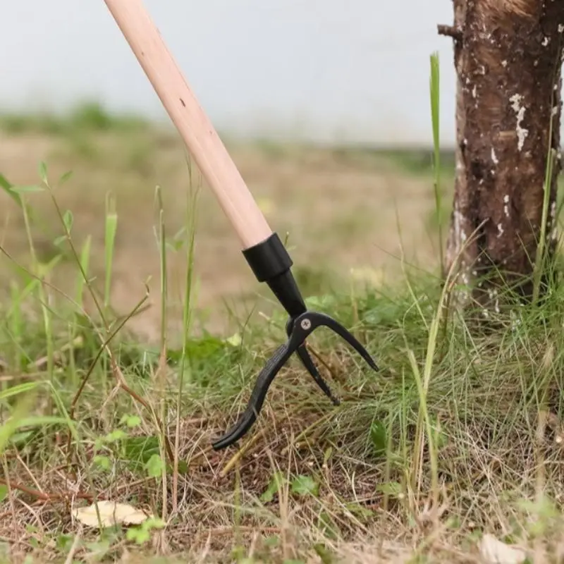 Standing Weeder, 4-Claw Steel Head Design Manual Weeder, Durable and Sturdy Garden Tool for Lawn, Garden, Yard, Farm, Home, Outdoor, Garden Supplies, Durable Gardening Tools (Without Wood Handle)