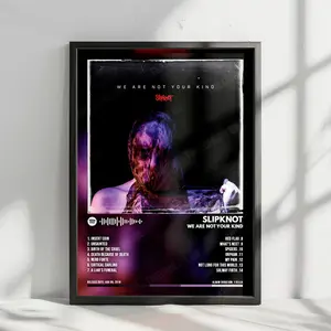 Slipknot "We Are Not Your Kind  " Album Cover Poster - with Complete Tracklist - NO FRAME