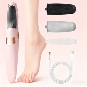 Electric Foot File, 1 Count USB Rechargeable Foot Callus Remover, Portable Foot File Tool, Professional Pedicure Tool for Home Use, Rechargeable Pedicure Tools