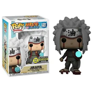 Funko Pop! Jiraiya Glow in the Dark, Naruto 1481 - Entertainment Earth Exclusive Vinyl Figure in PopShield Protector