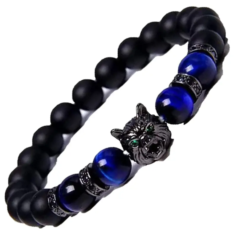 Grinding Stone + Blue Tiger Eye Bracelet