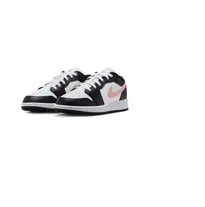 Jordan 1 Low White Black Rust Pink (GS) 553560-165 New Sneaker