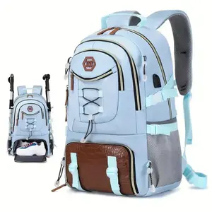 Outdoor Travel Backpack With Large Capacity For Sports Camping, Suitable For Men And Women With 17-inch Laptop Compartment Traveling Bag