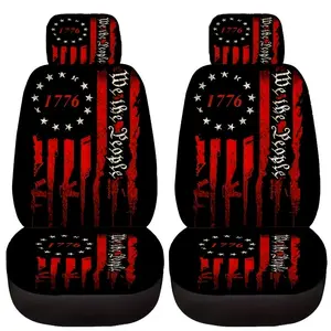 Universal Car Seat Covers, Thickened Print Design, Elastic Fabric, Fits Tesla Mdy, Small Cars, Suvs, Halloween, Christmas Gift